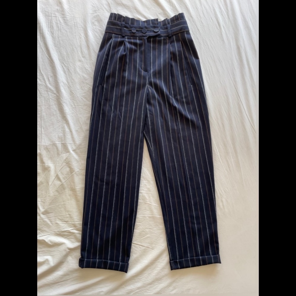 Topshop Striped Slacks